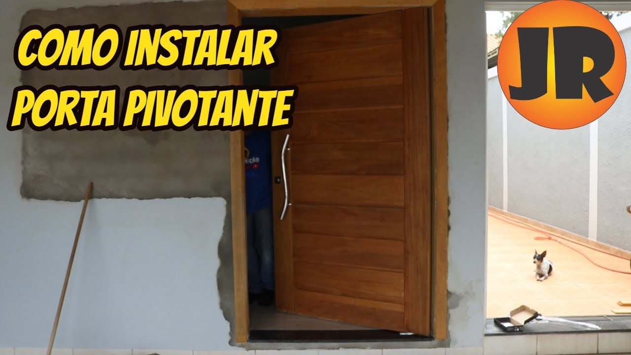 COMO COLOCAR UM PORTA PIVOTANTE