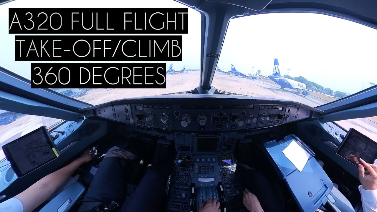 Pilot’s view during TAKE-OFF