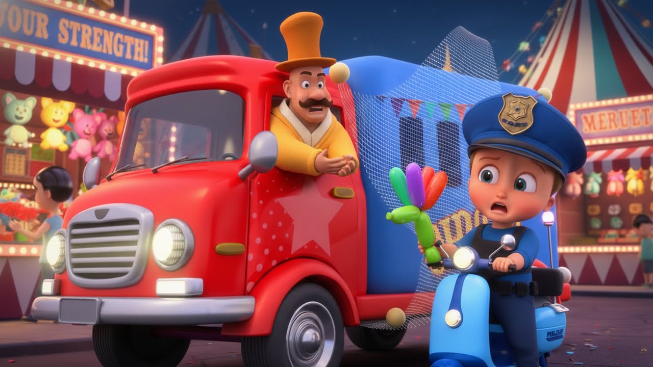 Ice Cream Trap Rescue Adventure 🍦🚓 | Brave Kids Story | 3D Cartoon for Toddlers
