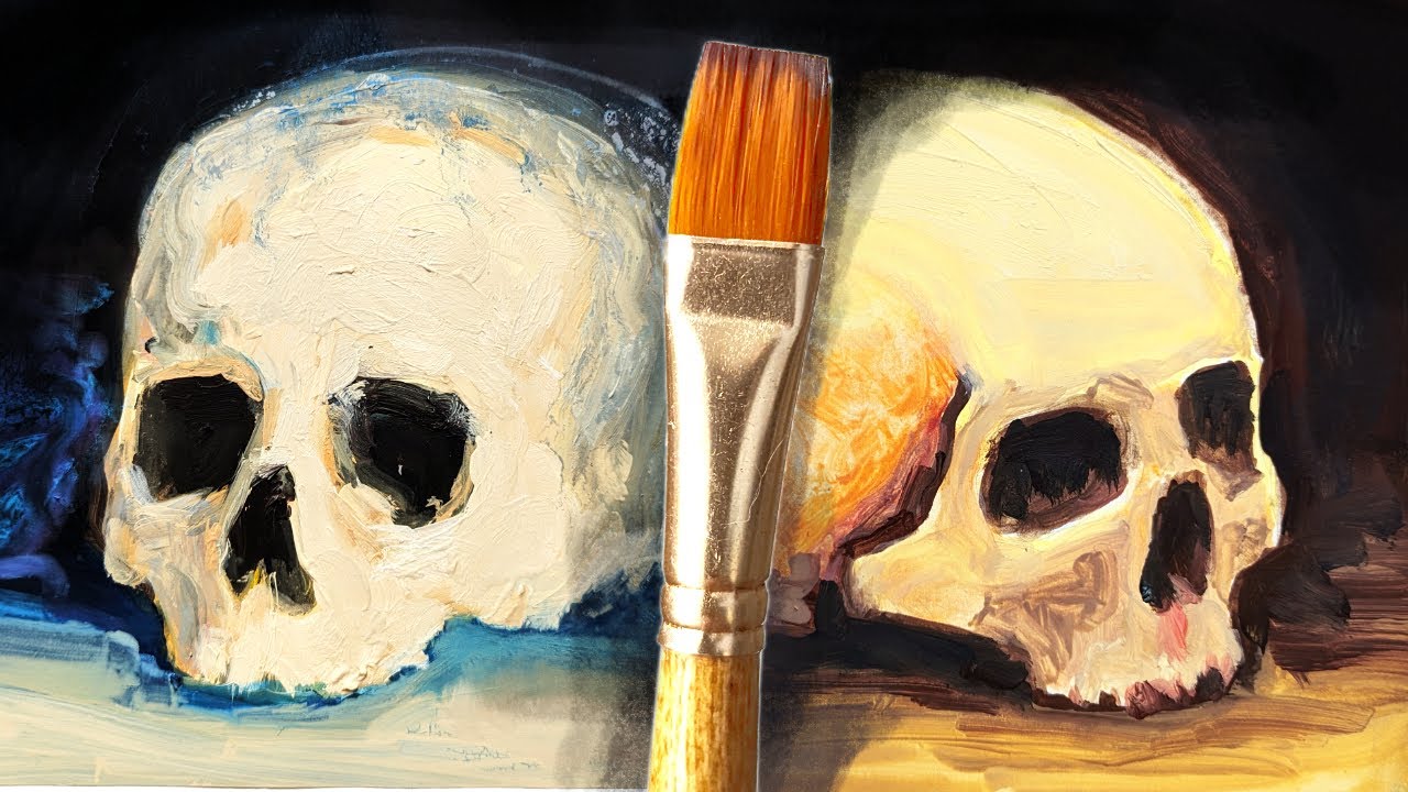 How to paint skulls (oil/acrylic)