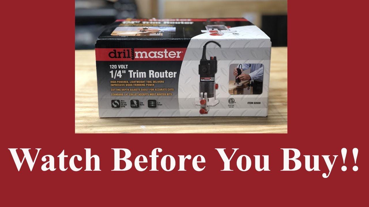 Фрезерный станок Drillmaster Trim Router — открытая коробка и полный обзор