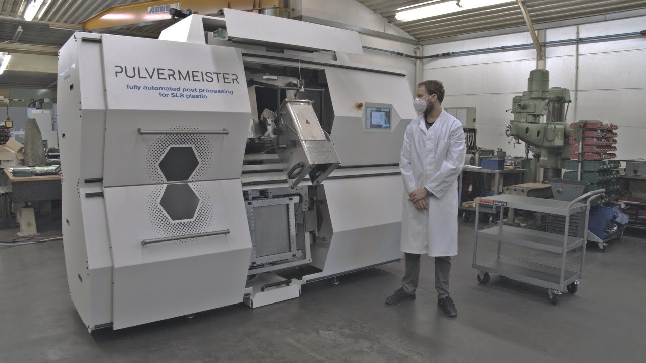 PULVERMEISTER Typ3, the most advanced post-processing for powder bed additive manufacturing.