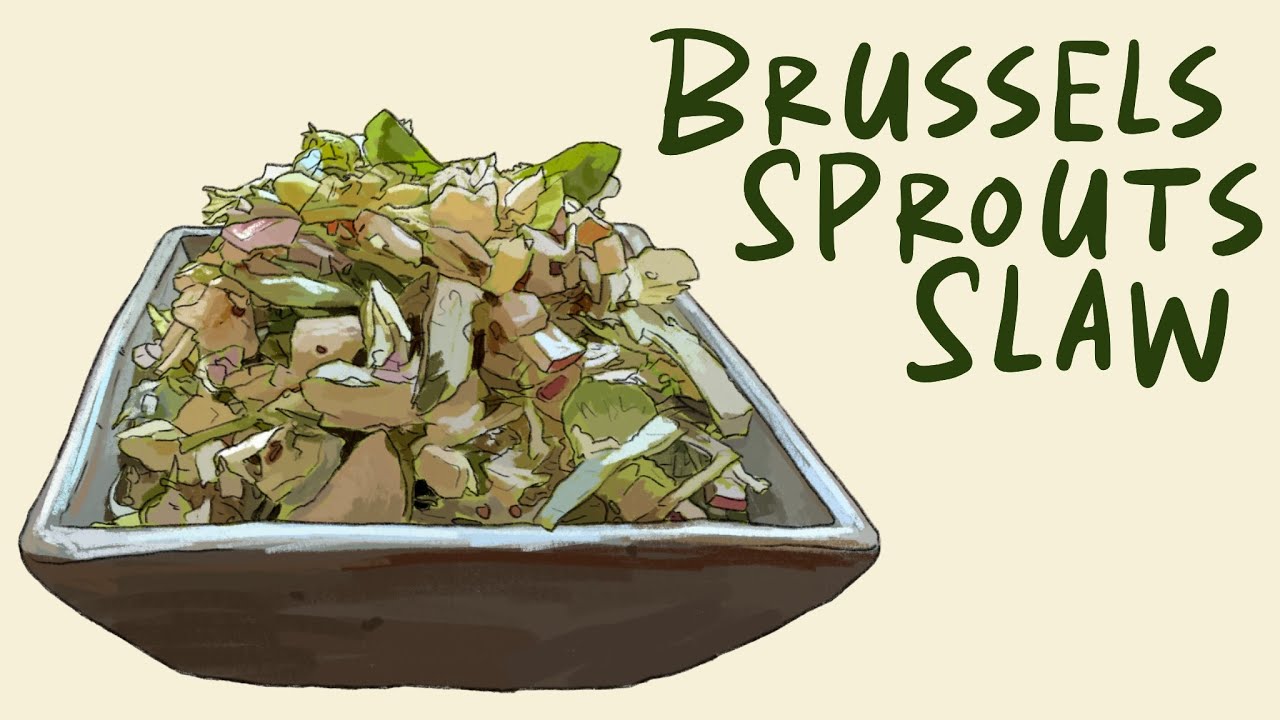 Brussels Sprouts Slaw Recipe - perfect side to any potluck