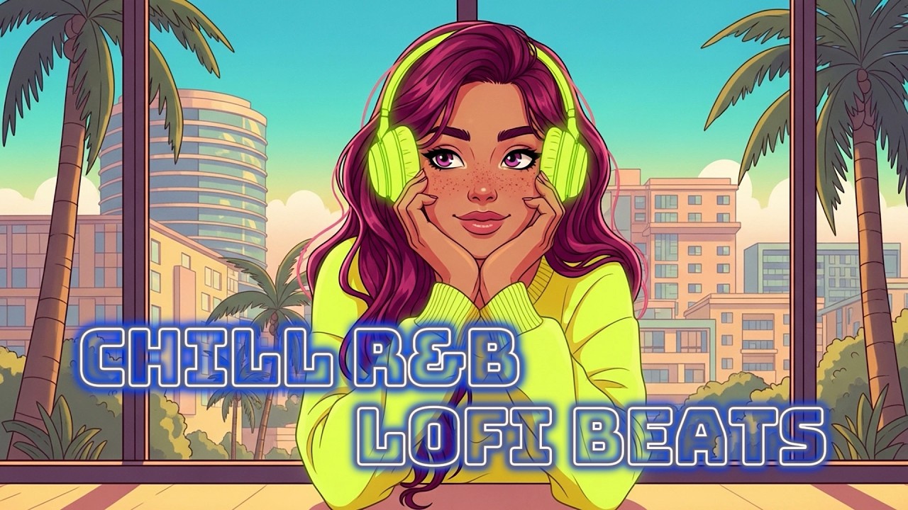 Palm Tree Sunset Vibes 🌴🌇 | Chill R&B Lo-Fi Beats for Study & Relaxation