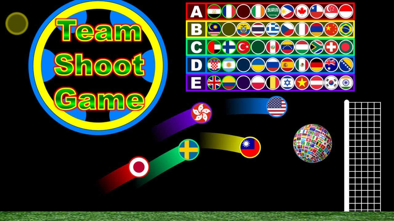 10 Team Shoot Game | 100 Countries Marble Race