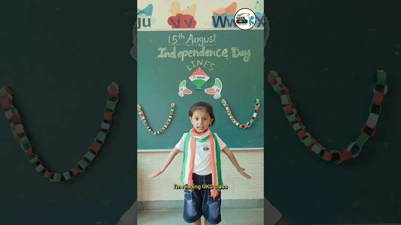 lines on Independence day | 5 lines of 15th August | Independence day Lines for kids #school # kids