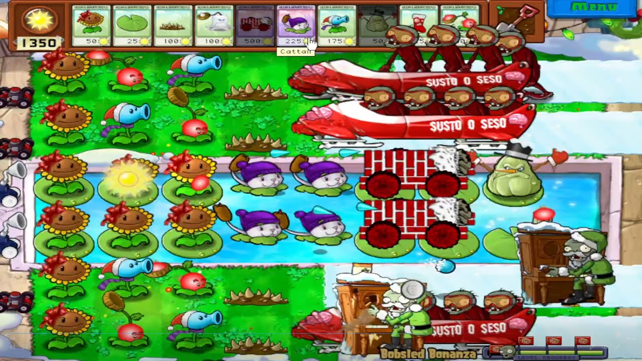 Plants vs Zombies Christmas Edition Mod (Remake) of "Zombies on Your Lawn" End Credits Song PvZ