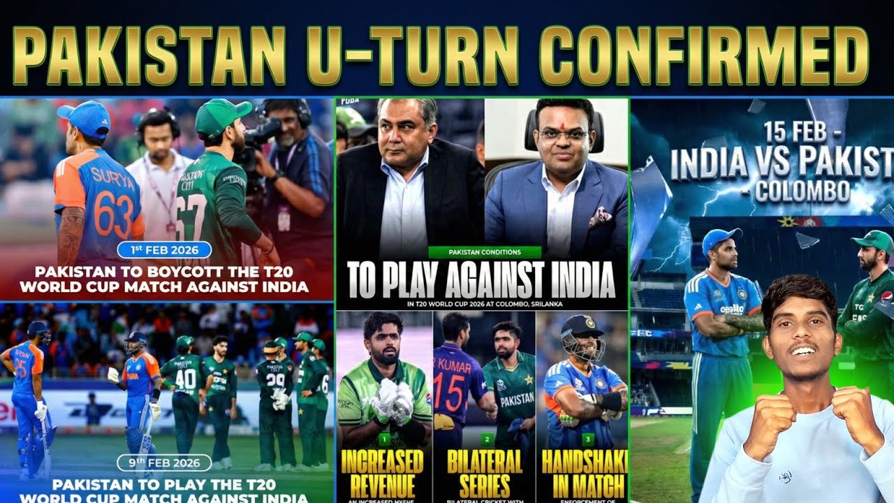 IND vs PAK: PAKISTAN  BOYCOTT DRAMA END 😂। PAK हुआ मुकाबले के लिए तैयार 😍।india vs Pakistan । 