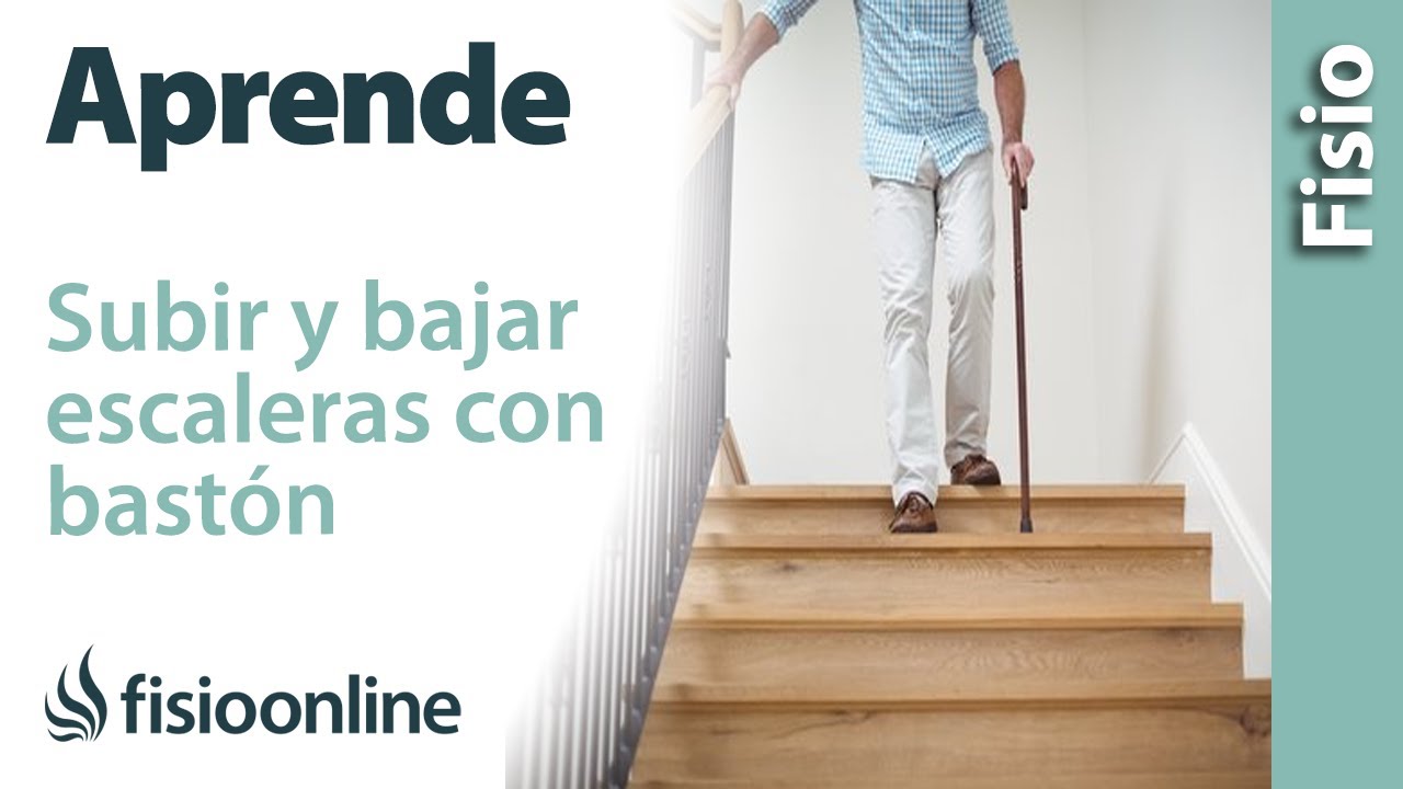Aprende a SUBIR y BAJAR escaleras con BASTÓN