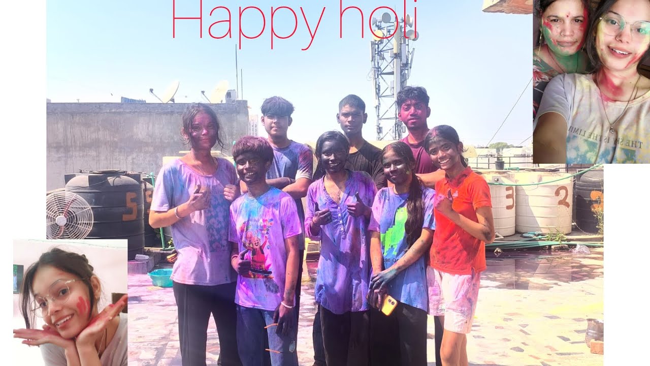 Happy holi 🫟🫟 #vologing #funny #family #dost🫟❤️#holispecial 