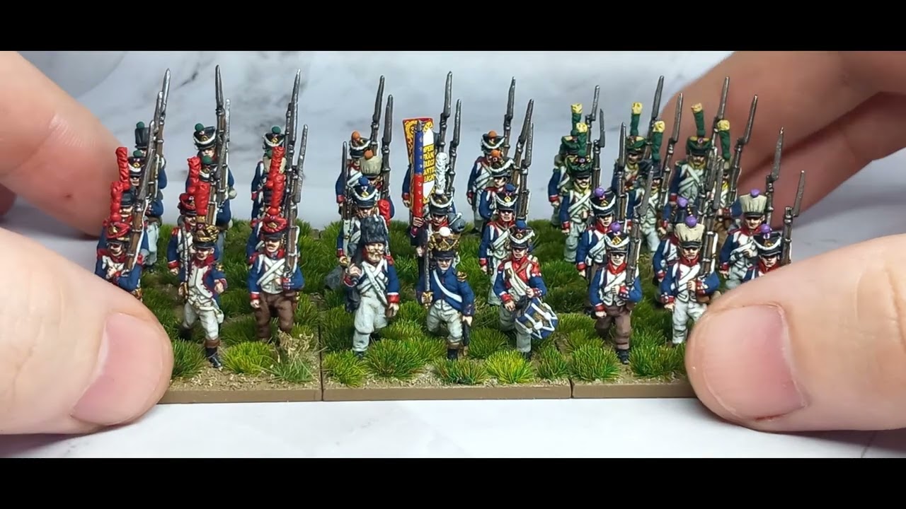34th French Infantry Battalion. 18mm Ab miniatures
