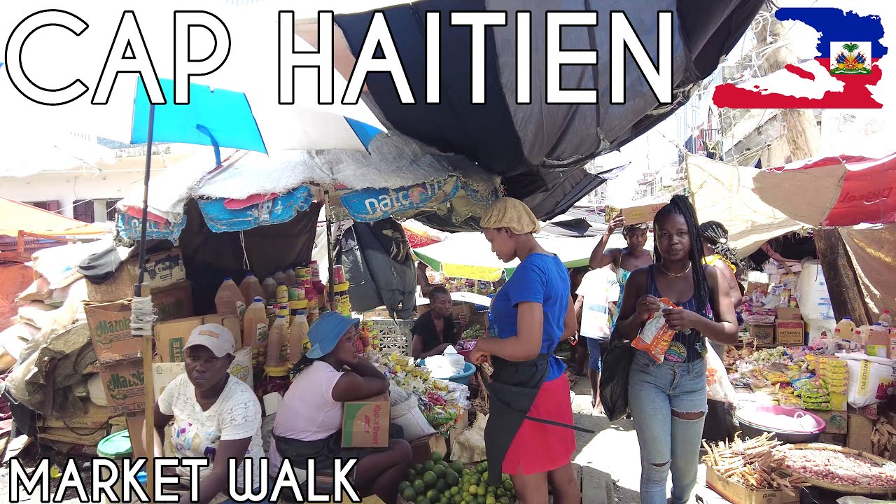 🇭🇹【4K】Wandering into the Central Market in Cap Haitien | Streets of Haiti 2022