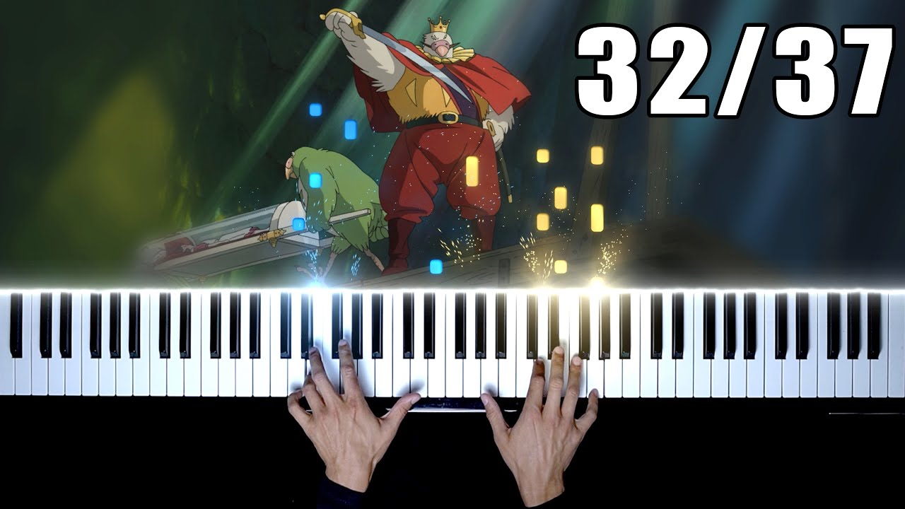 32. The King's Parade (大王の行進) | The Boy and the Heron OST Piano Tutorial