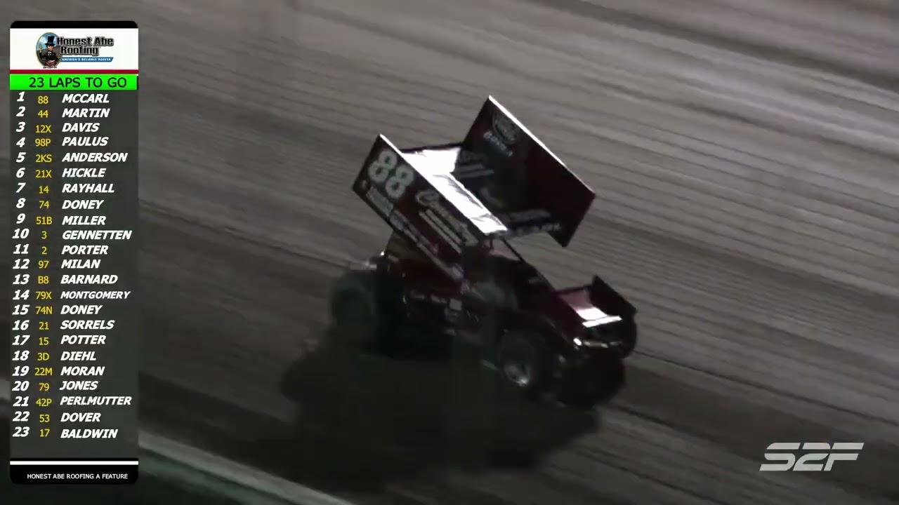 8.15.25 POWRi Honest Abe Roofing 410 Outlaw Sprint League at Lakeside Speedway | Highlights