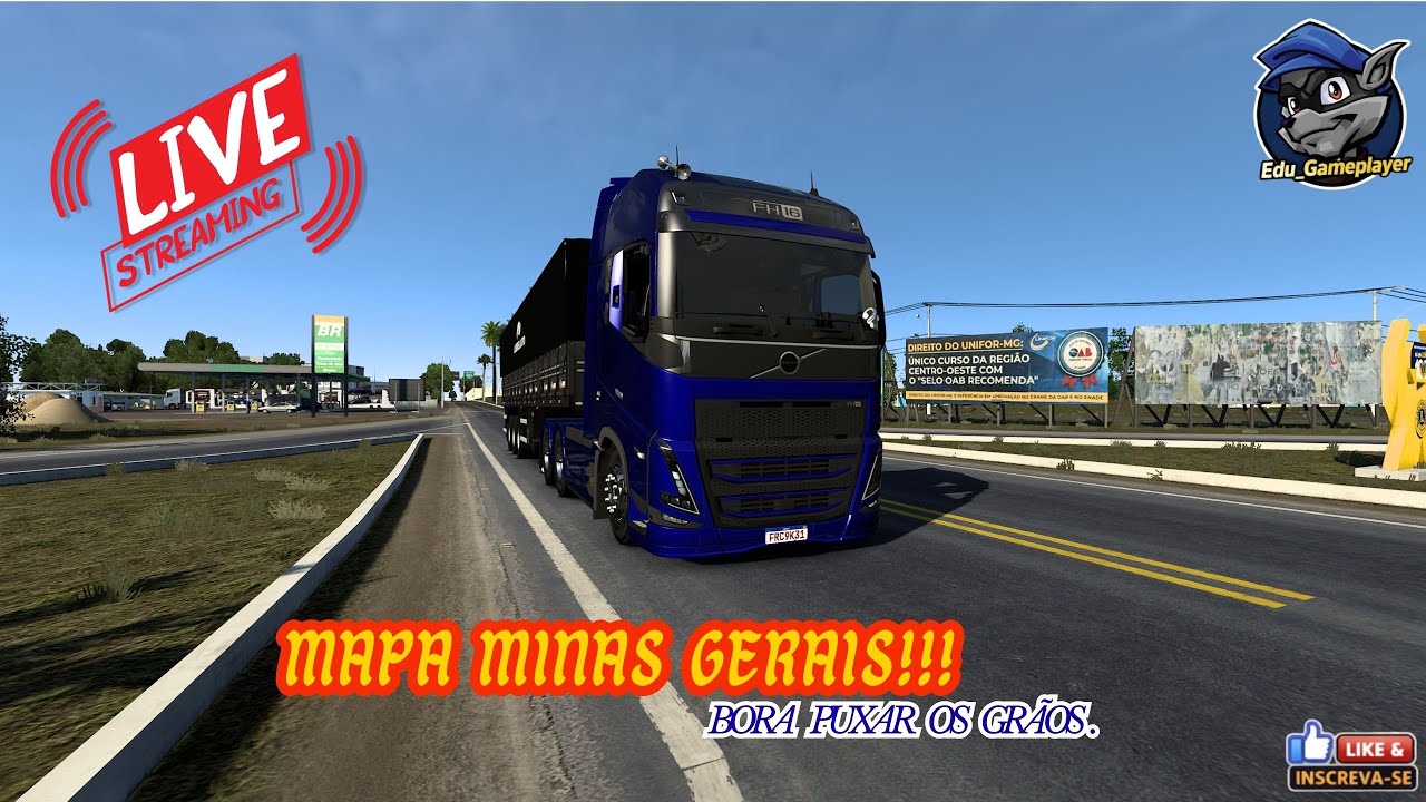 MAPA MINAS GERAIS 1.58 SIMULANDO AO MAXIMO | ETS2 LIVE