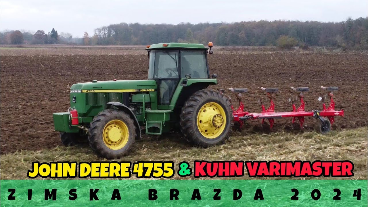 ZIMSKA BRAZDA / JOHN DEERE 4755 & KUHN VARIMASTER 123 /24