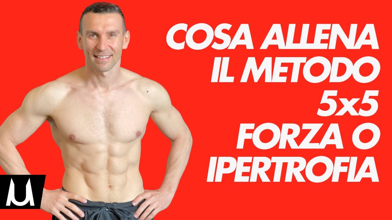 Il metodo 5x5 allena la forza o l'ipertrofia