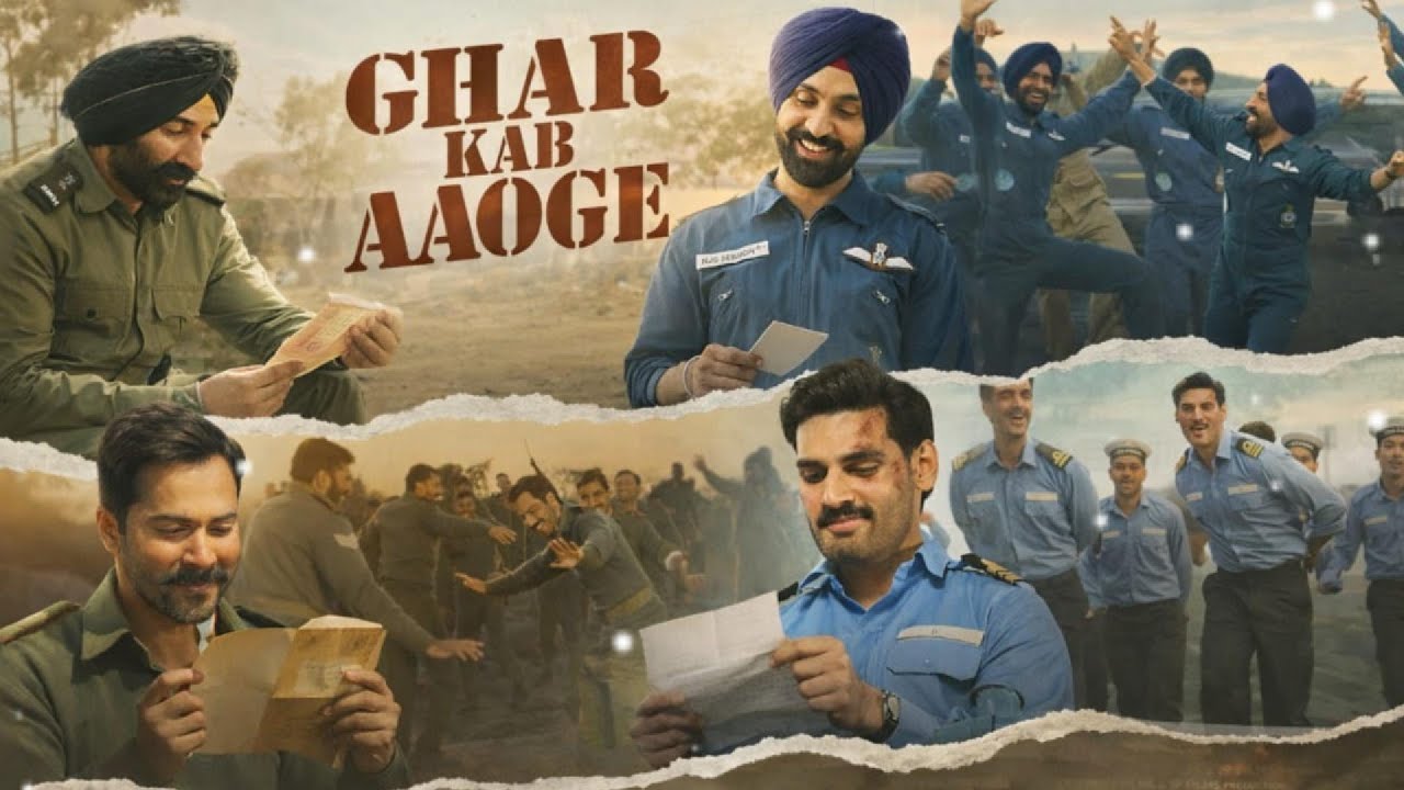 BORDER 2: Ghar Kab Aaoge | Sunny Deol | Anu,Mithoon, Sonu, Roop, Arijit, Vishal, Diljit, Javed,Manoj