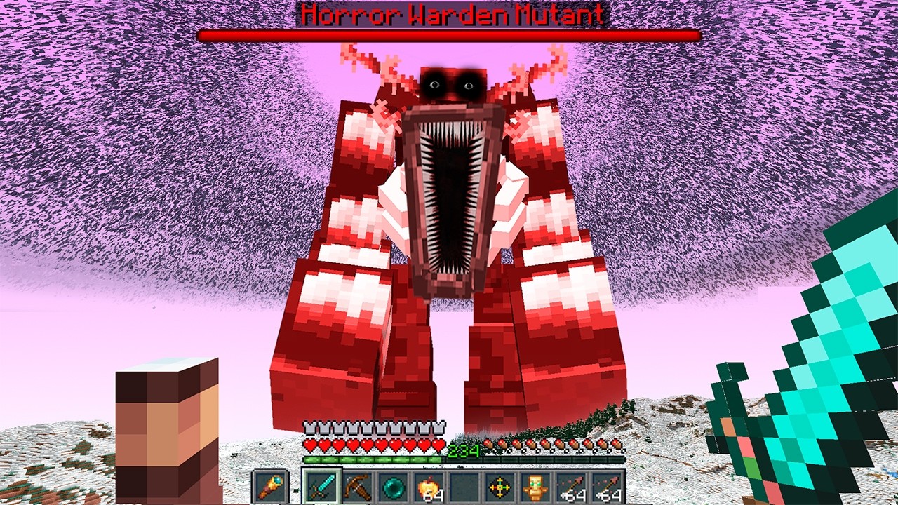 Horror Warden Mutant in Minecraft!!!