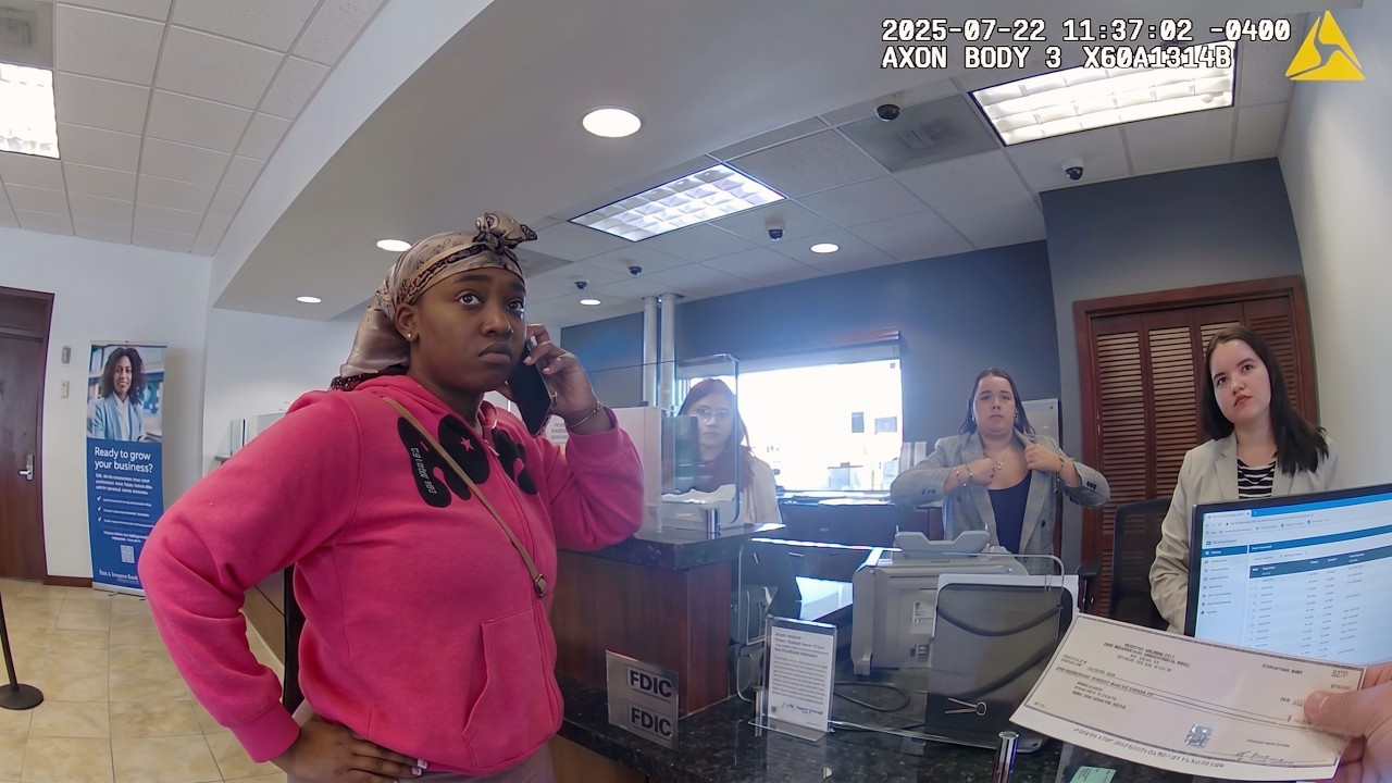 Cops Surprise Teen Trying to Cash Fake Check