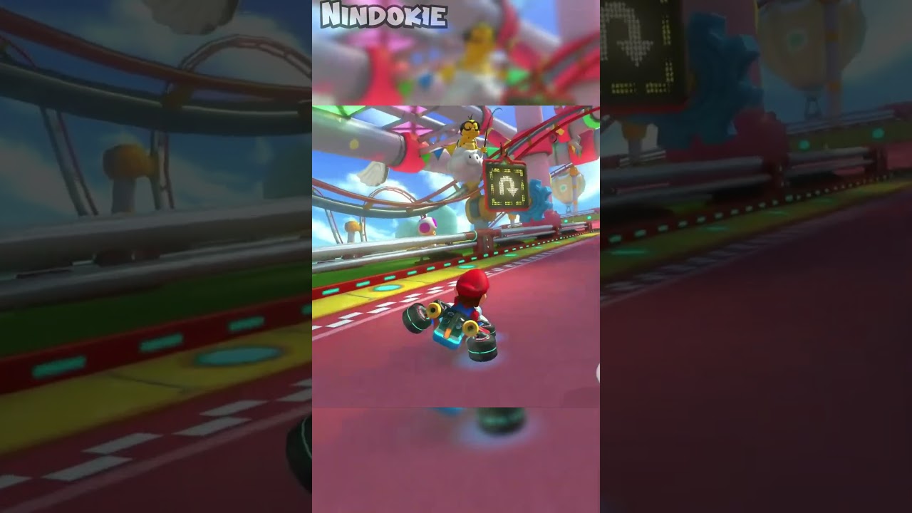Can you drive GCN Baby Park Backwards? 🤔 | #mario #supermario #mariokart #shorts