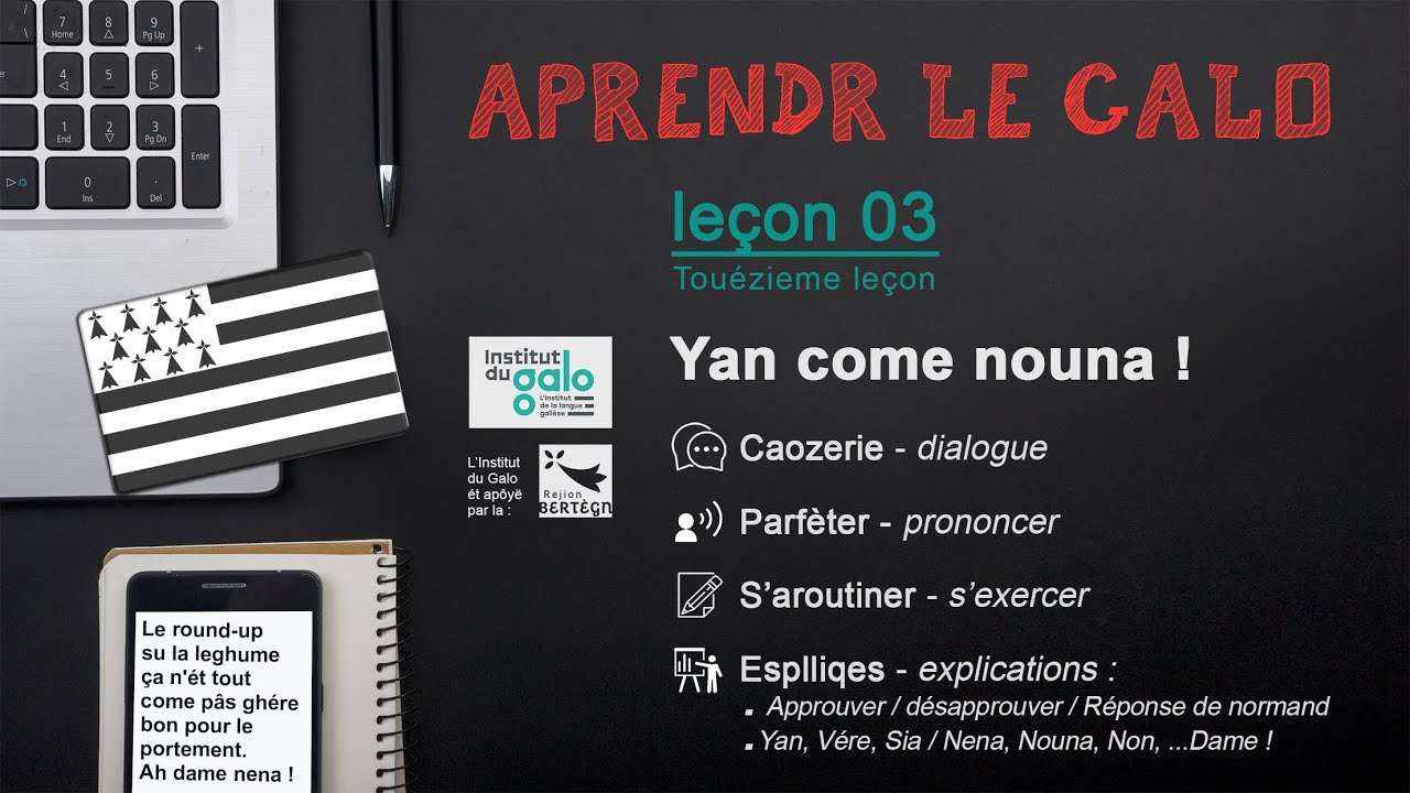 COURS 03 - YAN COME NOUNA - Apprendre la langue gall&egrave;se