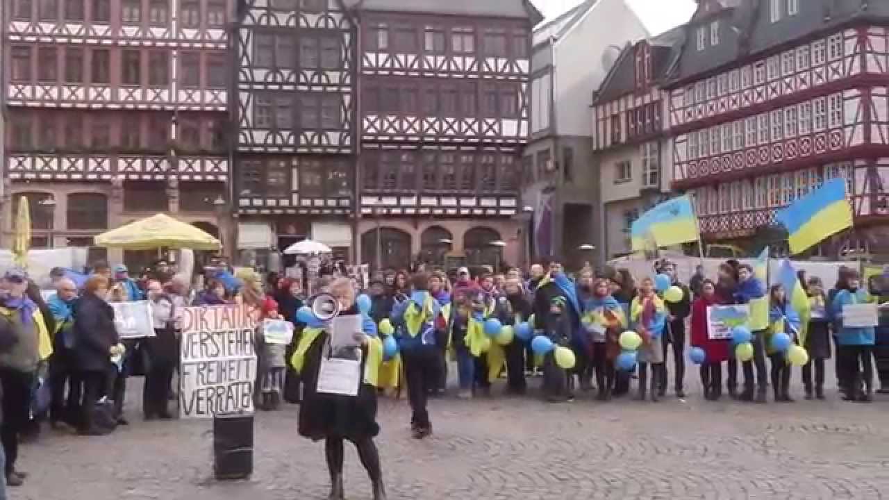 Frankfurt am Main, 1. M&auml;rz 2015: Solidarit&auml;t mit der Ukraine
