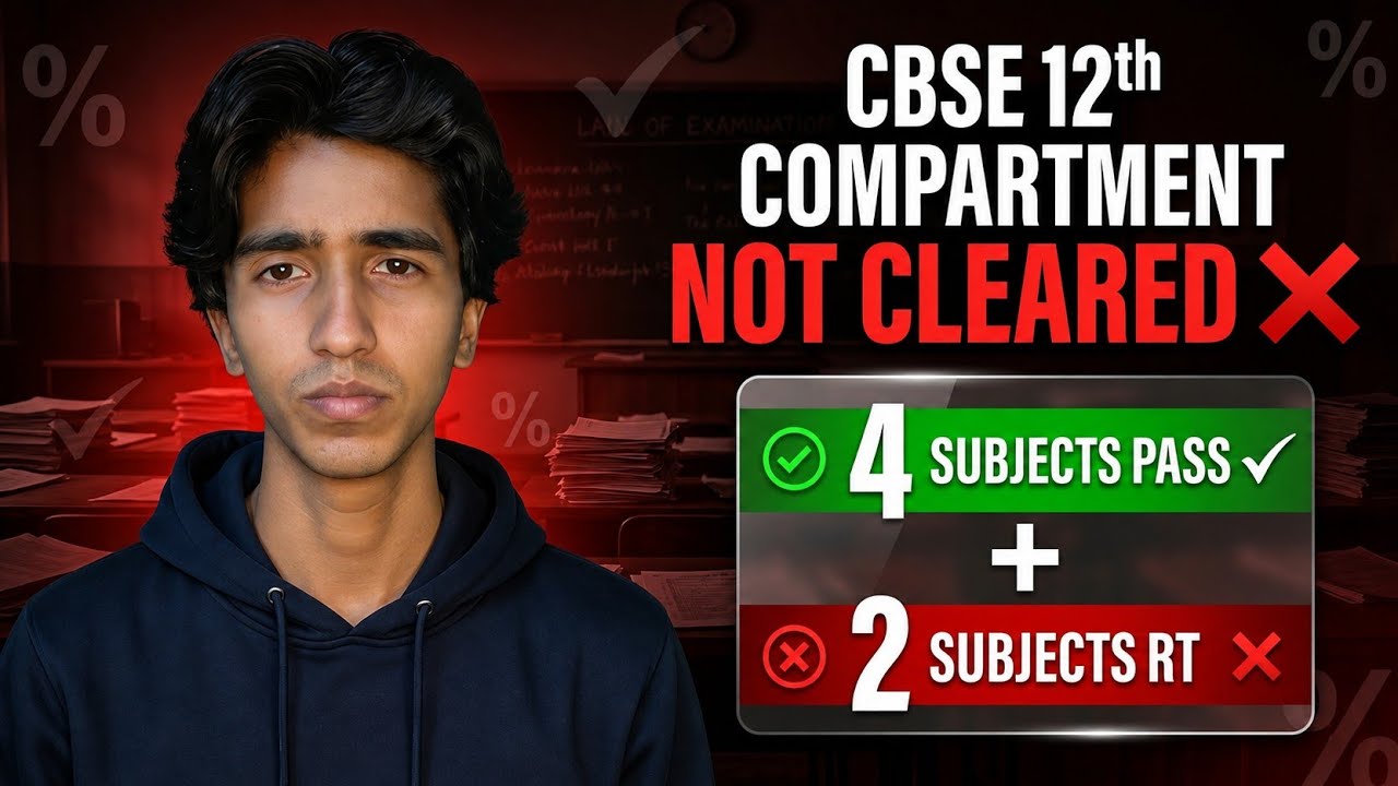 4 Subjects Pass + 2 Subjects RT | Clear through CBSE Again!