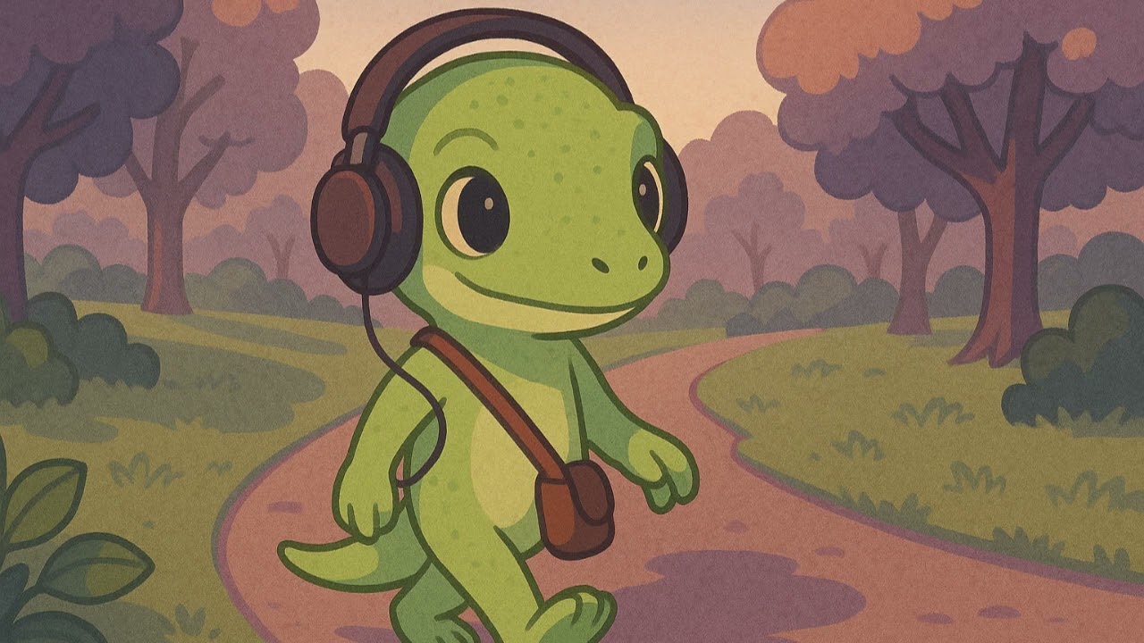 Gecko's Walk in the Park 🦎🌳 | Peaceful Lo-Fi Beats for Calm Moments | Ambientlearn