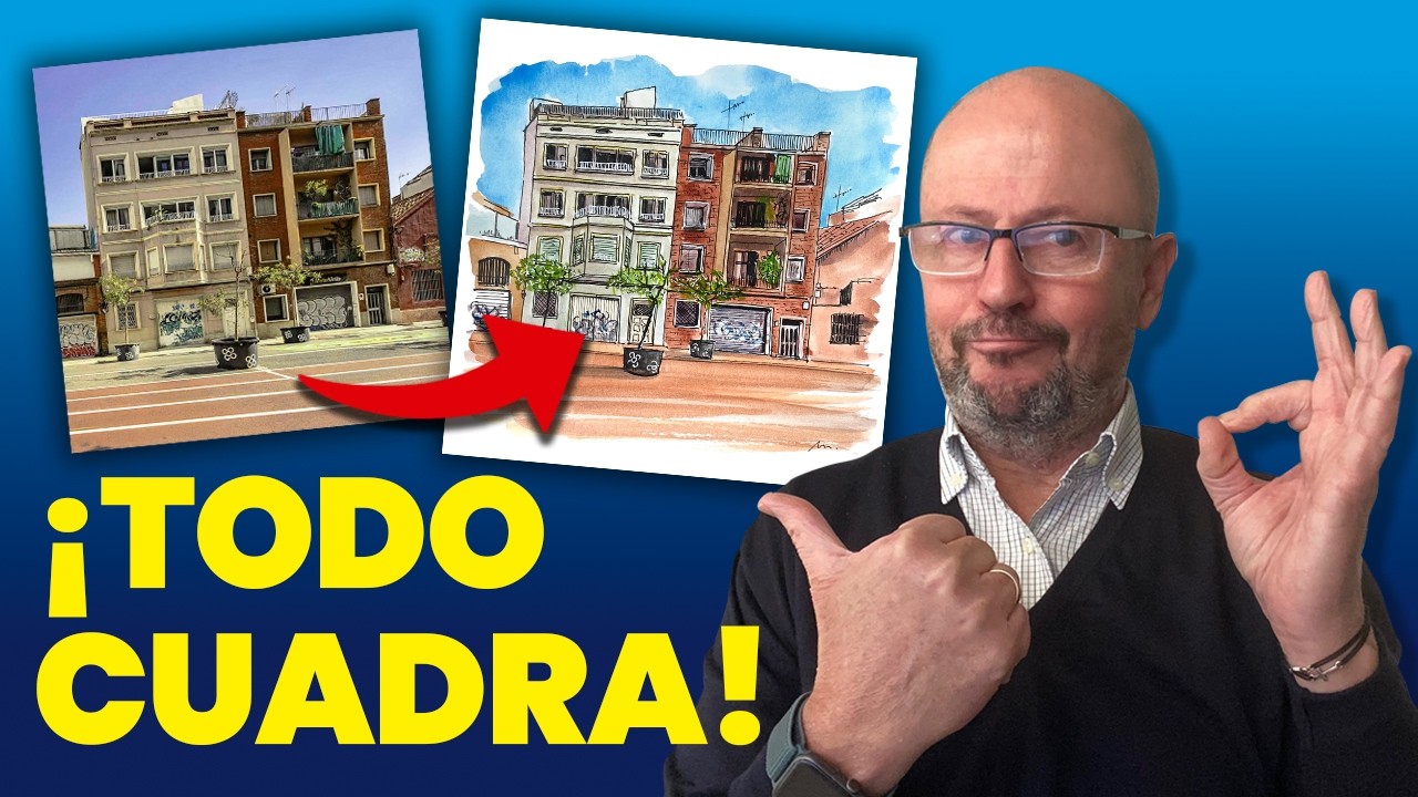 Este M&Eacute;TODO para dibujar sketches urbanos bien encajados te va a gustar 🏢