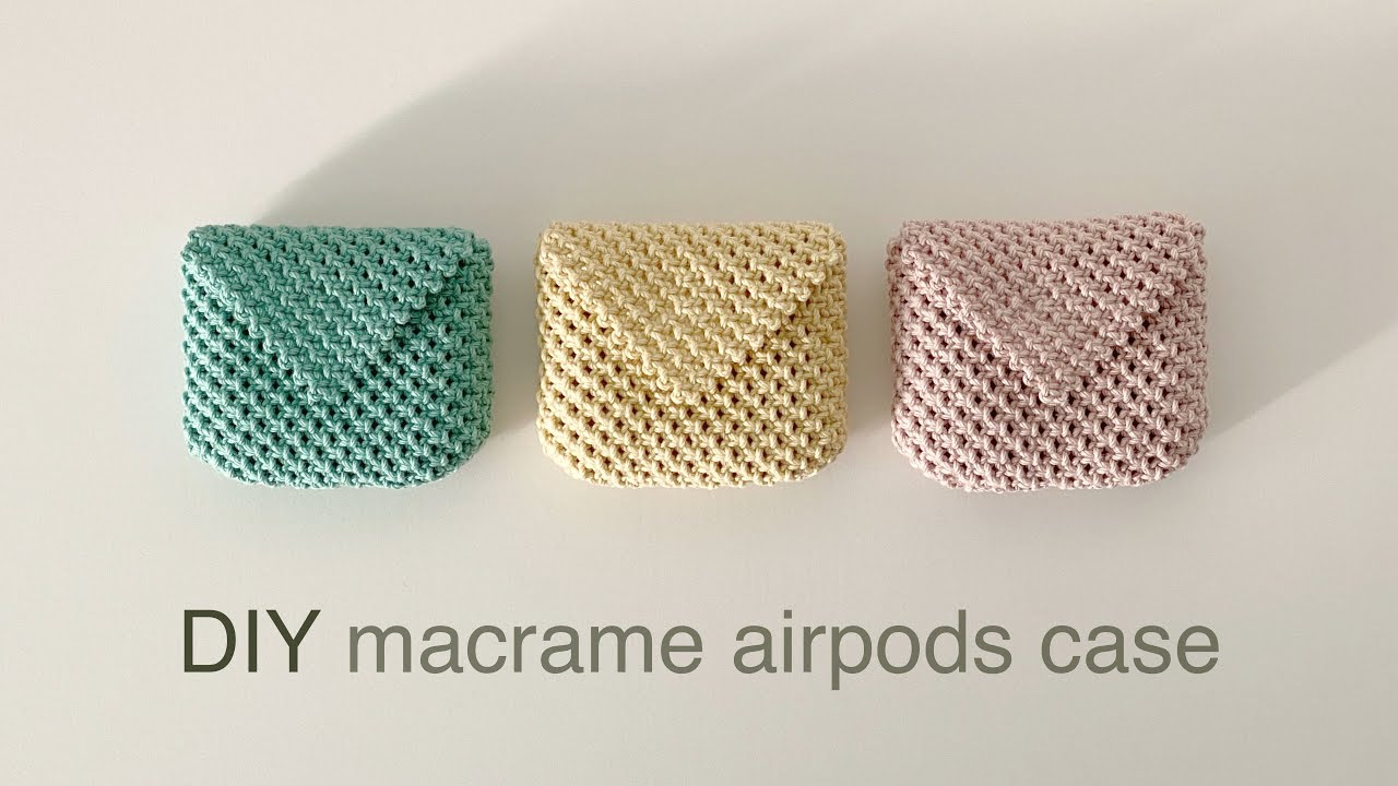 DIY | Сделай сам | макраме AirPods Pro чехол аксессуары ручной работы