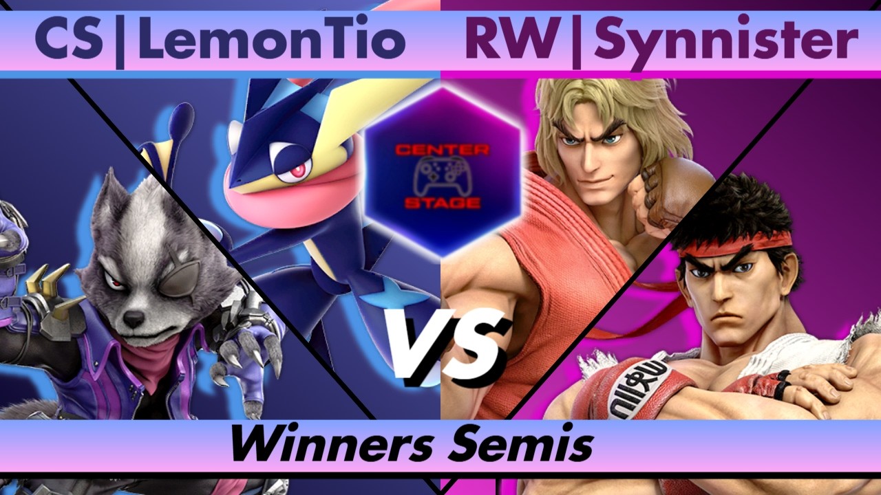 Center Stage #121 - CS LemonTio (Greninja/Wolf) vs RW Synnister (Ken/Ryu) - Smash Bros Ultimate SSBU