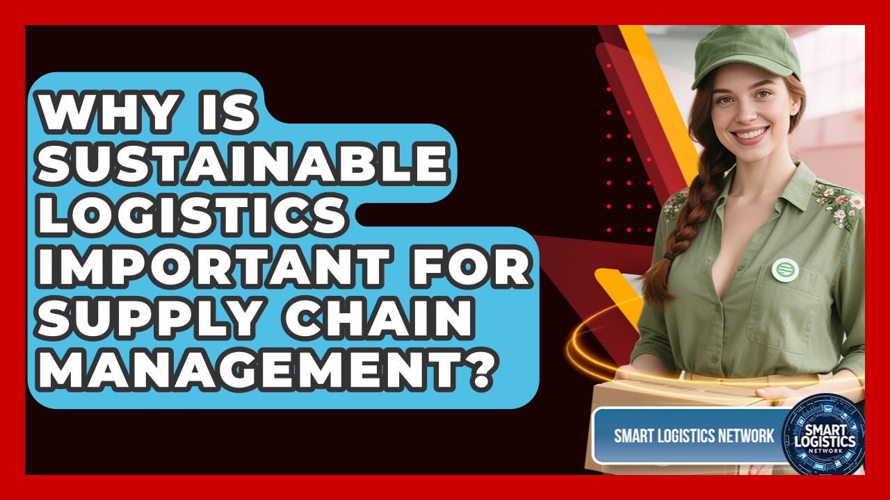 Why Is Sustainable Logistics Important for Supply Chain Management? | Smart Logistics Network News