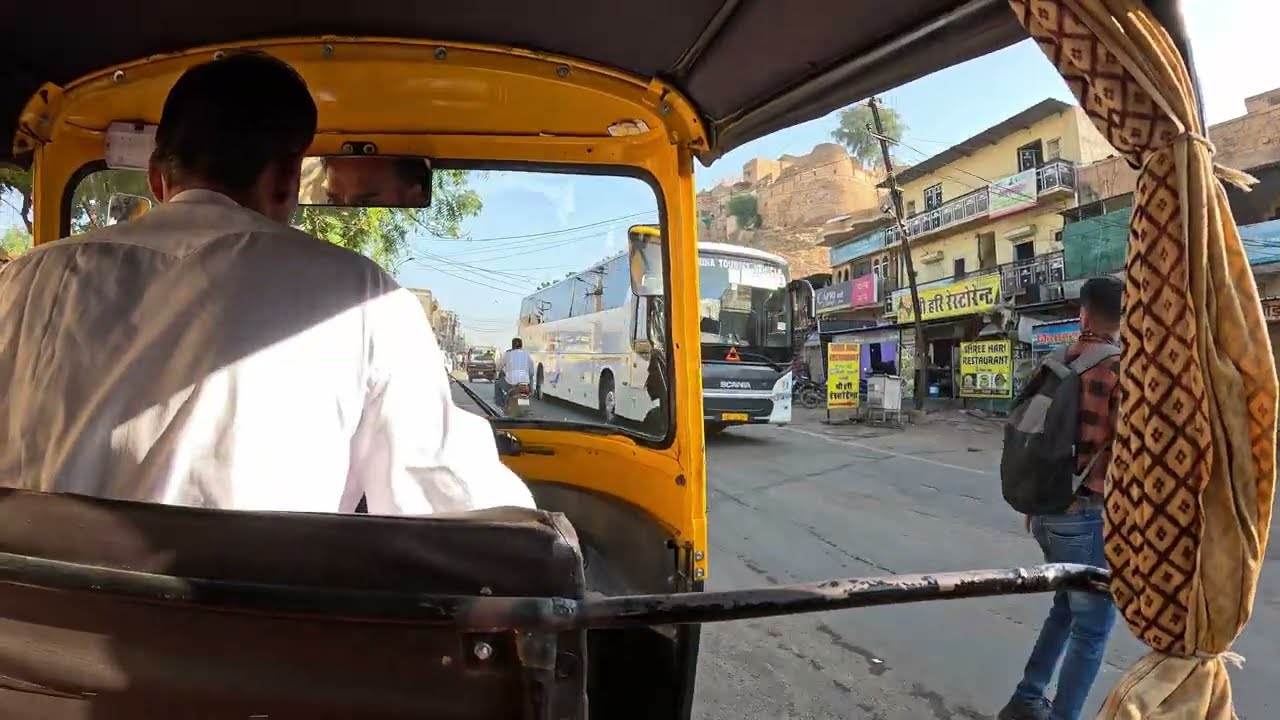 Tuk tuk ride in Jaisalmer, Rajasthan India