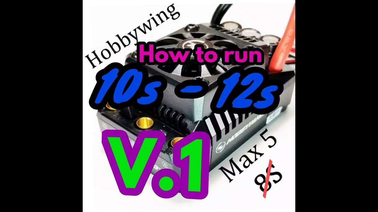 Hobbywing max 5 ( version 1 ) on 10s and 12s . rc boat - rc drag racing -rc speedruns.
