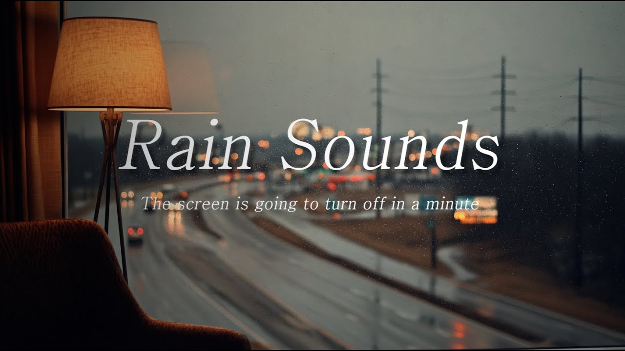 오늘은 그냥 쉬자..... 휴식이 필요한 밤🌙🌧 빗소리 l Let’s Just Rest Tonight l Relaxing Rain_InsomRain🎧[Screen off 1min]