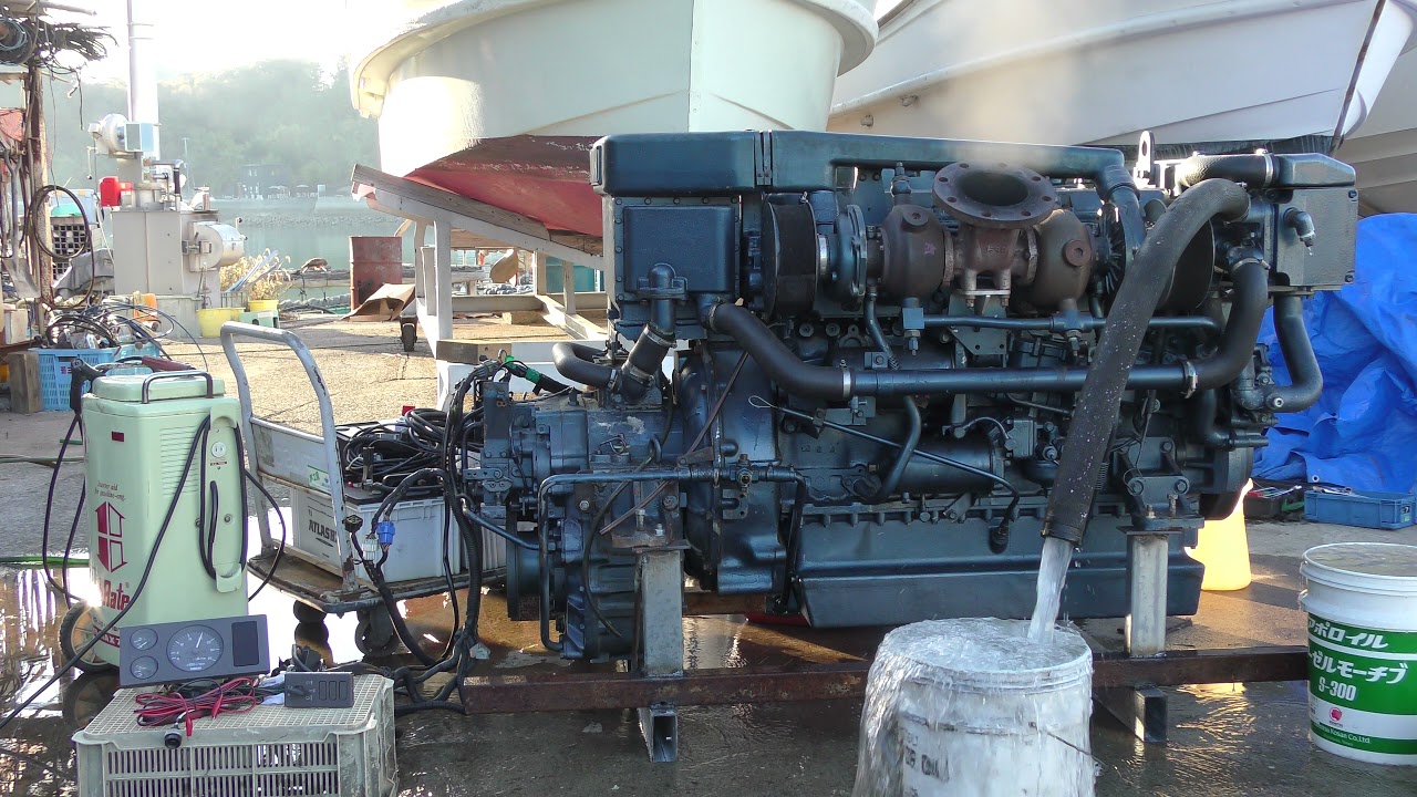 No.3074 ヤマハ MD980KUH (2.43)550PS Yamaha 【Used Marine Diesel Engine Amakusa Marina マリンエンジン あまくさマリーナ】