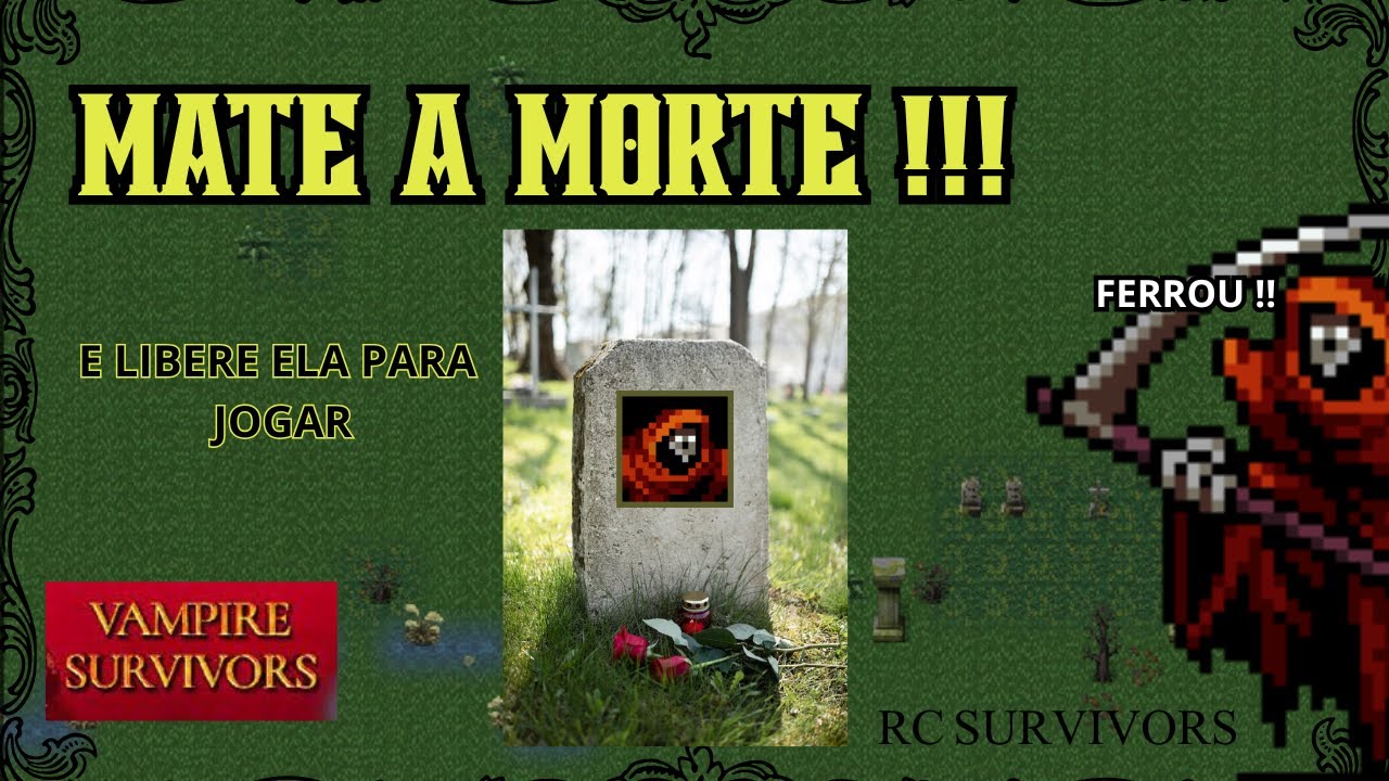 COMO MATAR e DESBLOQUEAR A MORTE  no VAMPIRE SURVIVORS  (Guia COMPLETO !)