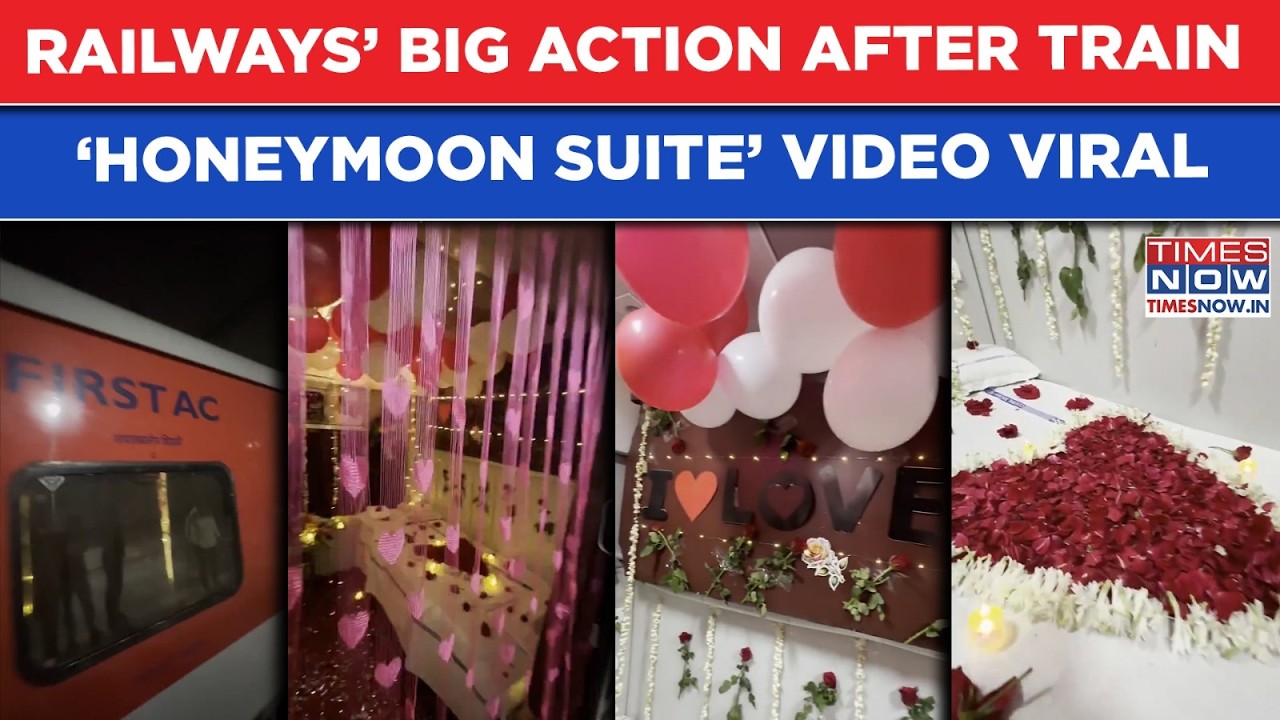 Indian Railways&rsquo; Big Action After Couple Transformed 1st AC Coupe To &lsquo;Honeymoon Suite&rsquo;| Viral Video