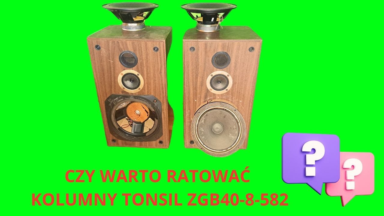 UNITRA TONSIL ZGB40-8-582 KOLUMNY GŁOŚNIKOWE O NIE NAJGORSZYM BRZMIENIU