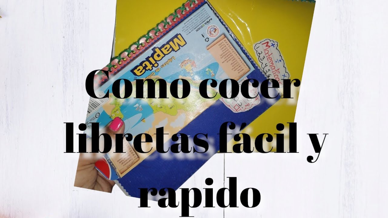 2 formas de coser tus cuadernos/libretas la forma más facil