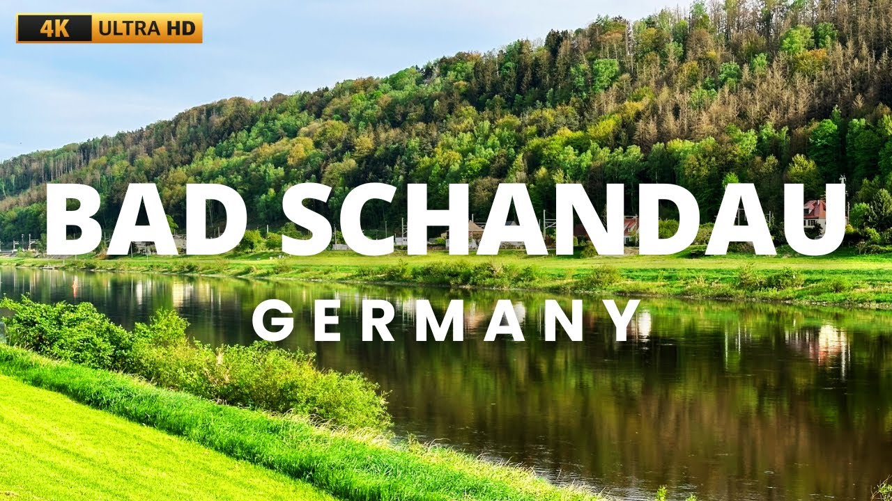 [4K] walking tour Bad Schandau | promenade | German spa city 🇩🇪