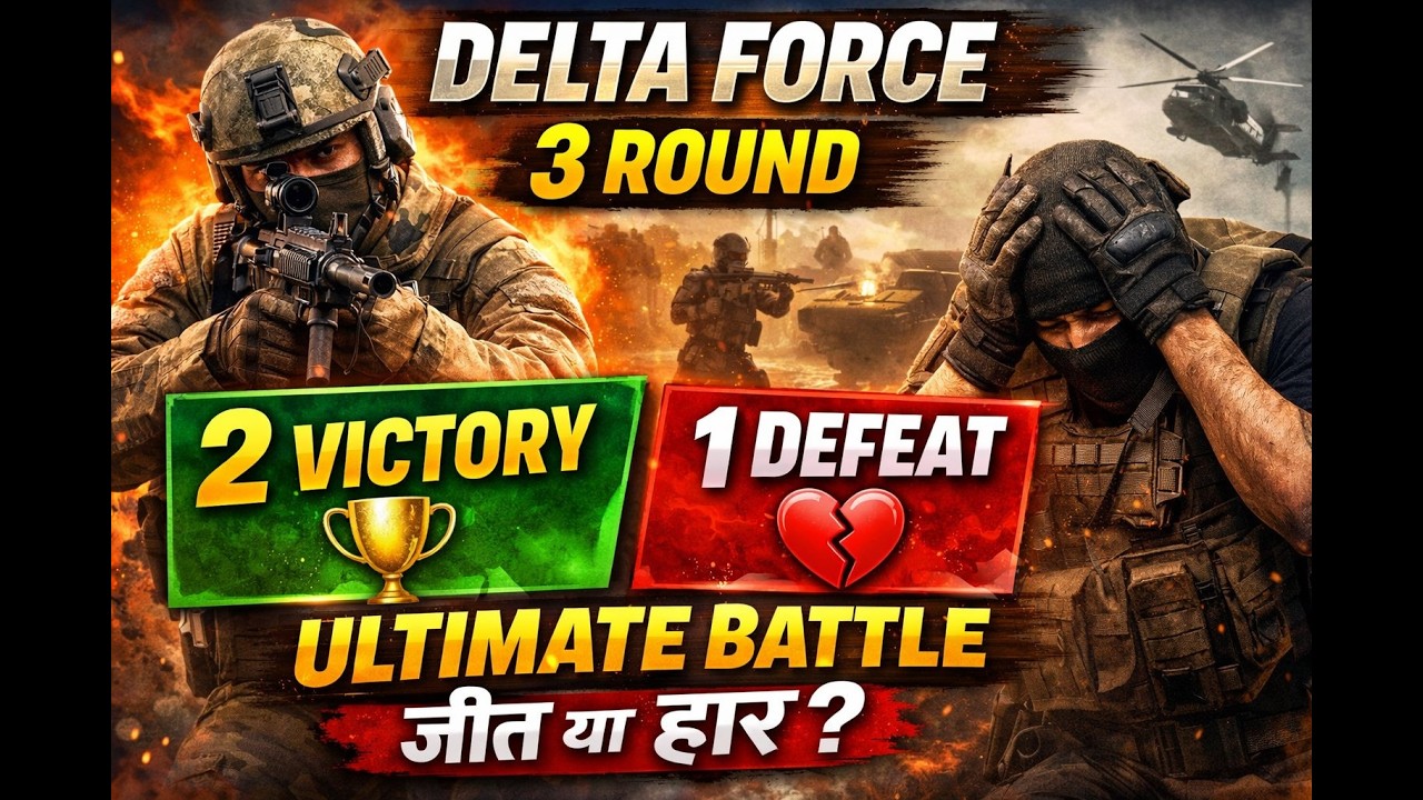 Delta Force 3 Round Warzone Style 🔥 | Dominating Gameplay..Fight with rishigama 👿👍