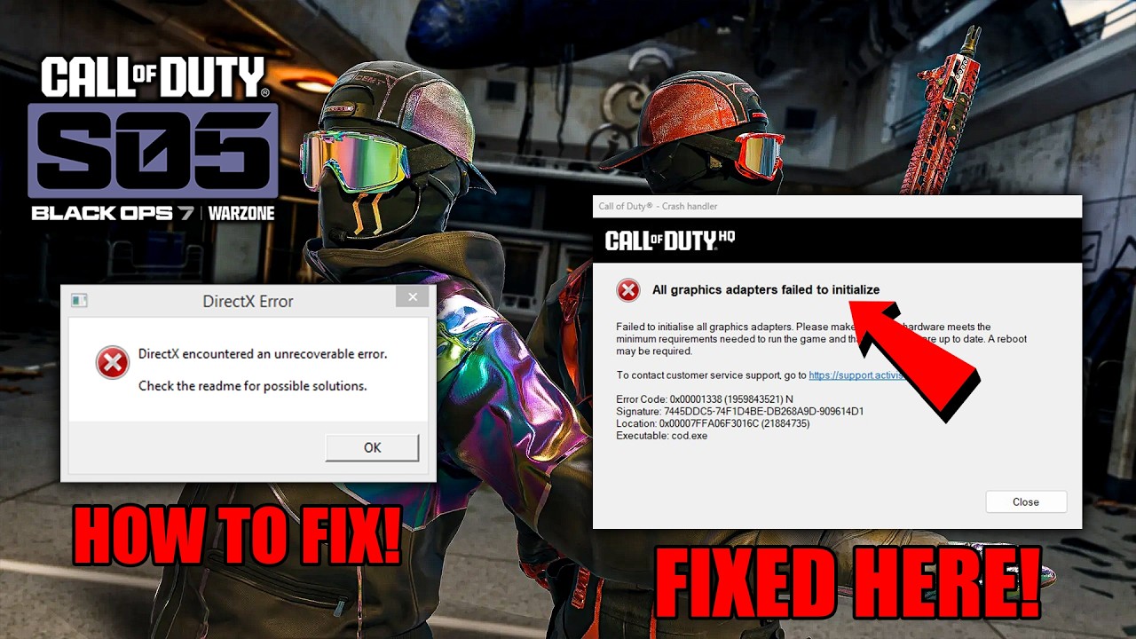 How To Fix COD BO7 | Warzone Season 5 Crashing & Not Launch - DirectX Error & Cod.exe
