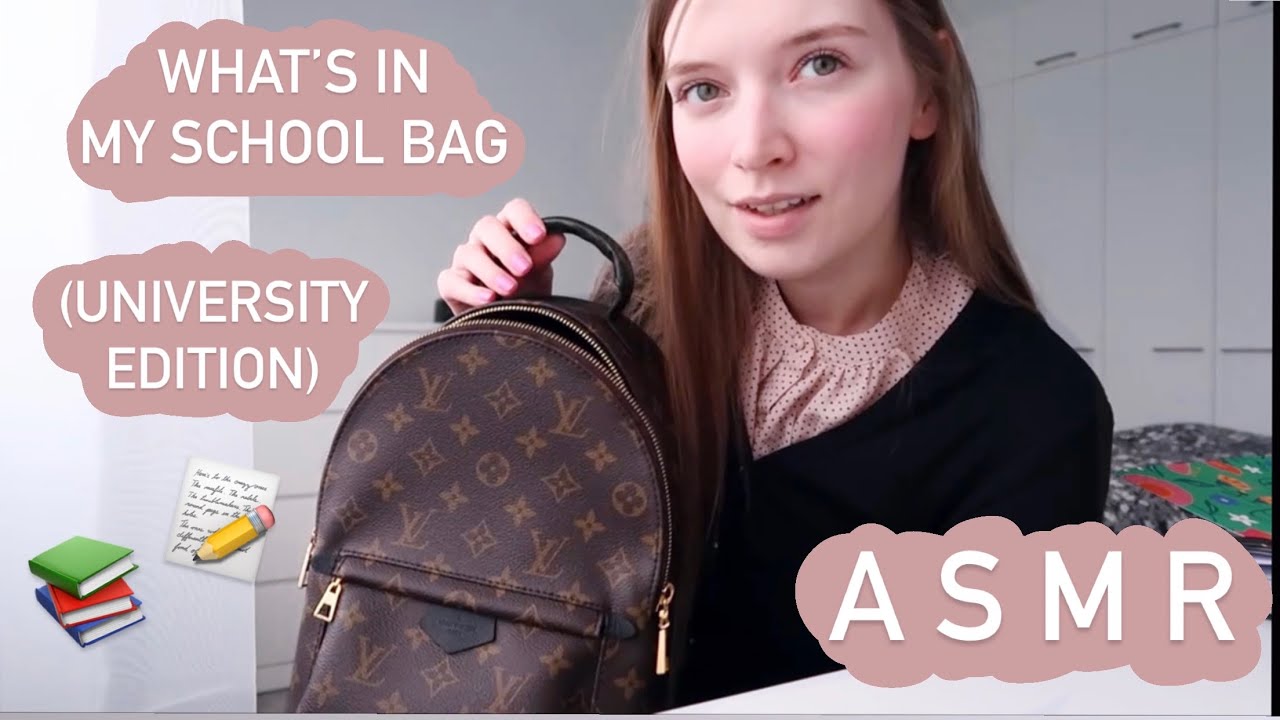 ASMR suomi - MITÄ ON MINUN KOULULAUKUSSA? What's in my school bag - Что в моей сумке АСМР esittely