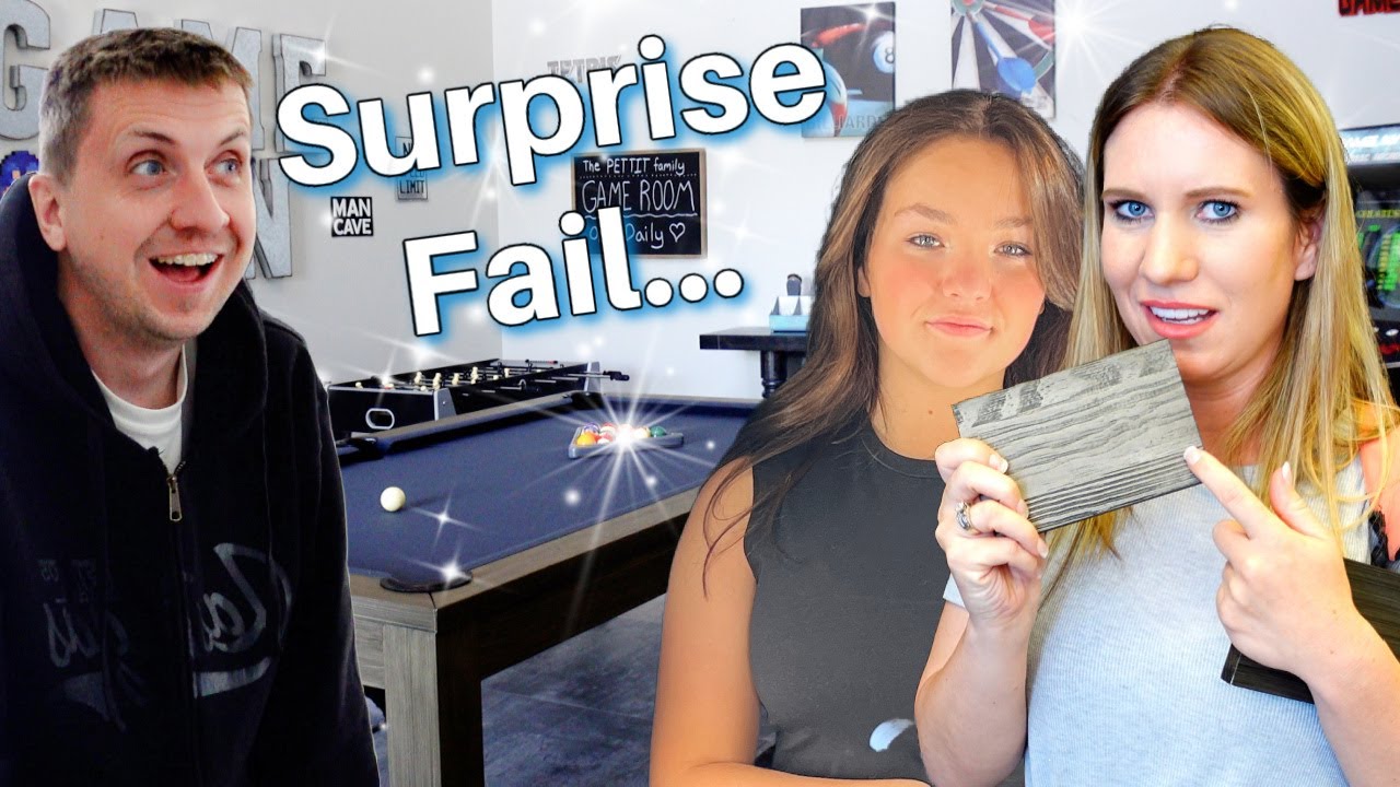 Surprise Room Makeover Fail | Game Room Surprise