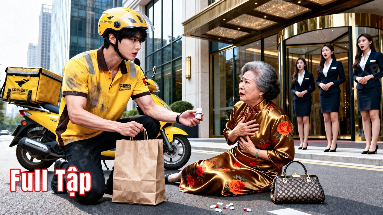 Anh shipper tốt bụng cứu bà cụ xa lạ, hóa ra bà là Chủ Tịch tặng anh cả gia sản đền ơn