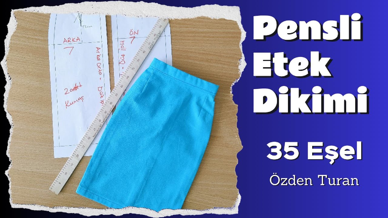Pensli Etek Dikimi | Kolay Adımlarla Eğitici Video - How to Sew a Pleated Skirt | Easy DIY Tutorial