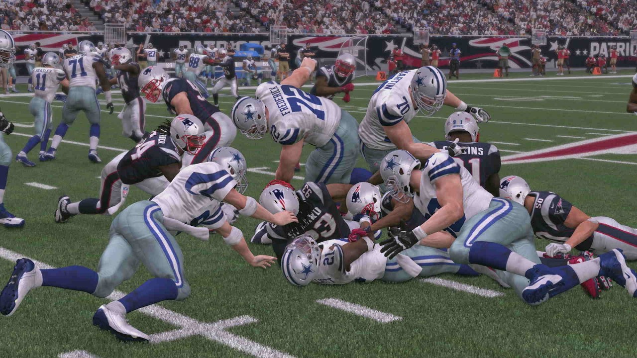 Madden 17 Sim: New England Patriots Vs Dallas Cowboys Game 5 (MLB Style Playoff Sim)