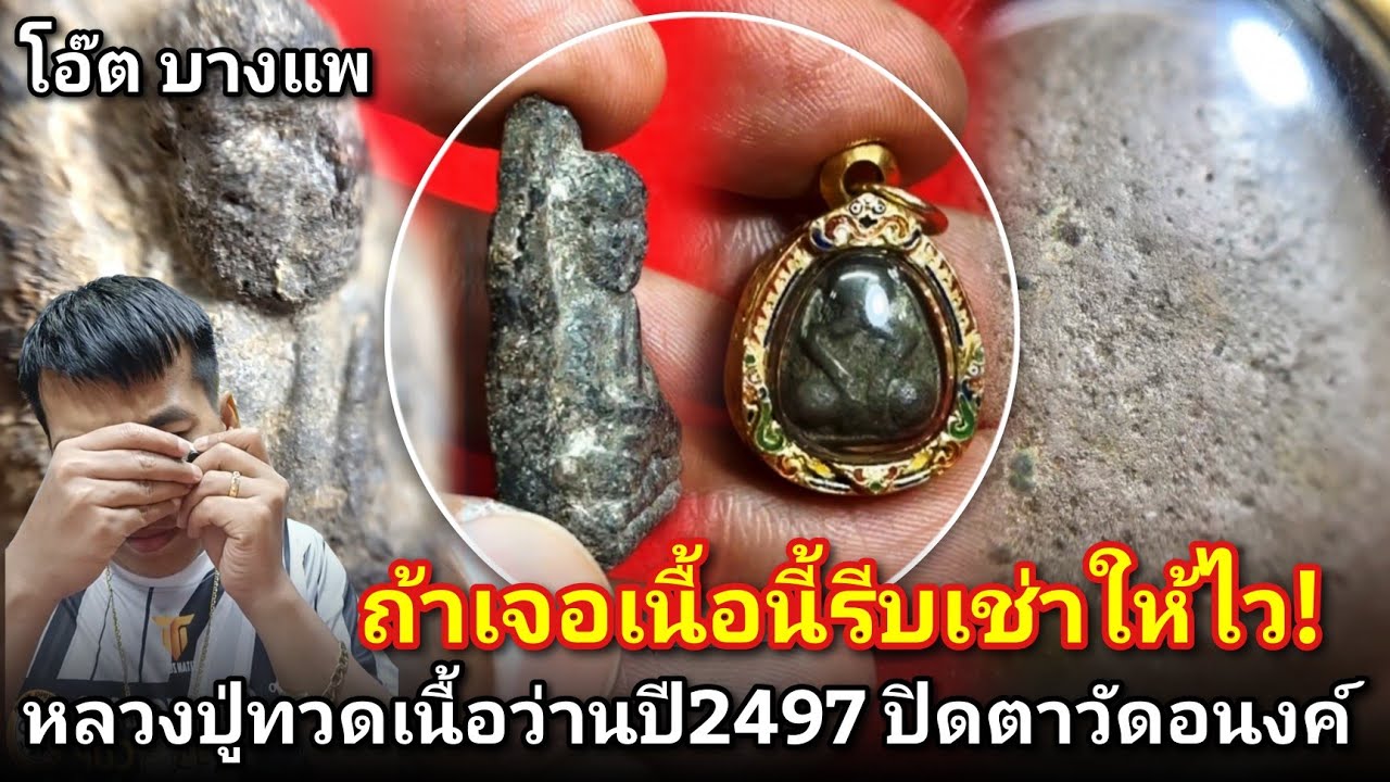 ถ้าเจอเนื้อนี้รีบเช่าให้ไวเพราะเป็นอะไรก็แท้! #หลวงปู่ทวดเนื้อว่านปี2497 #ปิดตาวัดดอนงค์ |โอ๊ตบางแพ